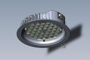 PCR 175: a 36 LED luminaire developed through to prototype which incorporates auto dimming electronics