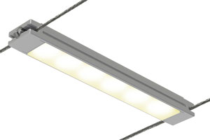 Wire mounted LED luminaires 